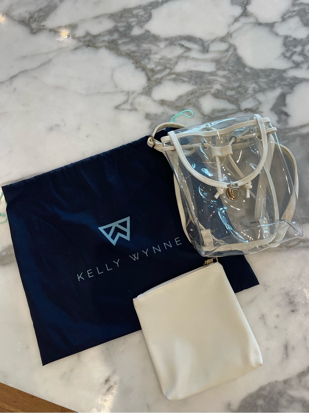 New clear Kelly Wynne backpack